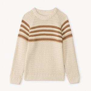 Pull en tricot fantaisie rayé garçon 