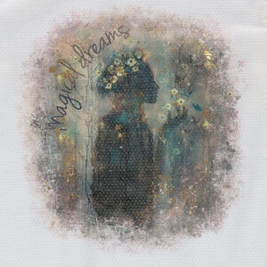 Tee-shirt en jersey fantaisie avec print effet brillant 