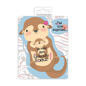 Carte à gratter "Je vais être grande sœur !" 