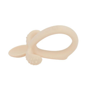 Cuillère et anneau de dentition beige 