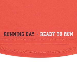 Tee-shirt manches courtes en polyester avec inscriptions printées 