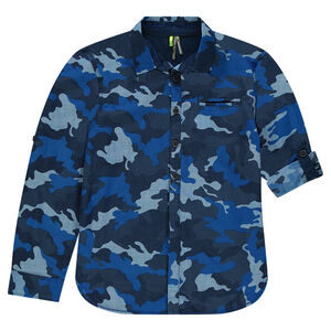 Junior - Chemise manches longues à motif army  