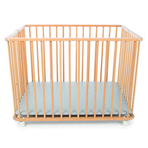 Parc pliant en bois Pocket - Vernis 