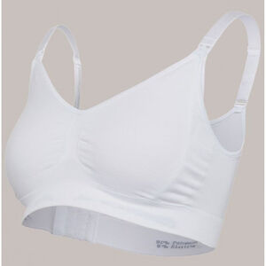 S-Soutien-gorge d'allaitement sans couture Blanc  