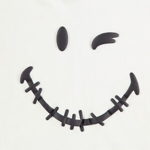 Junior - Tee-shirt manches longues à capuche avec Smiley printé HALLOWEEN 