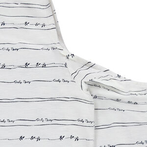 Junior - Tee-shirt manches longues à épaules dénudées et rayures 