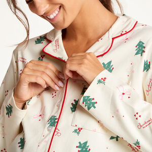 Ensemble pyjama de grossesse imprimé Noël 