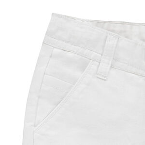 Pantalon blanc en coton ottoman 