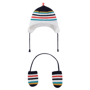 Ensemble bonnet et moufle 