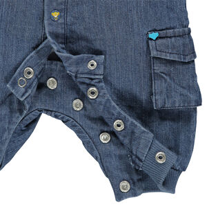 Salopette en jeans Disney avec broderies Roi Lion 