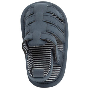 Sandales velcro avec doublure rayée pour bébé garçon 