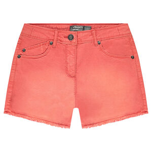 Junior - Short en toile surteint effet used 