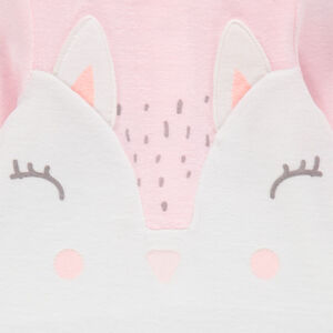 Dors-bien en velours motif lapin 