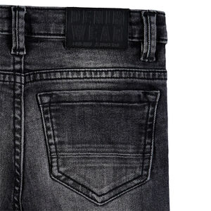 Jeans effet used et crinkle coupe slim 