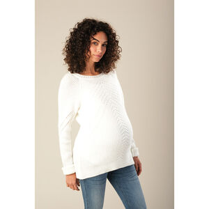 Pull de grossesse en tricot 