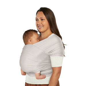 Écharpe de portage en mesh Aura soft grey 