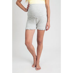 Short homewear de grossesse finition volantée 