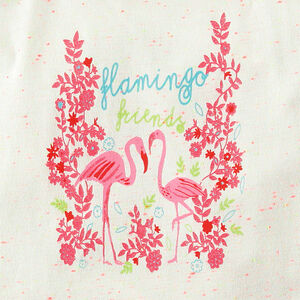 Tunique en jersey fines bretelles avec prints paillettés 