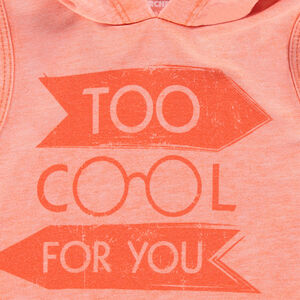 Debardeur maille à capuche 