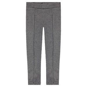 Legging en milano avec motif pied de poule 