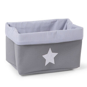 Panier de rangement 32x20x20 cm - Gris 