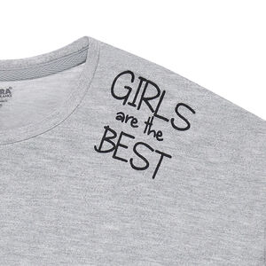 Junior - Robe en maille à manches évasées avec ceinture à nouer 