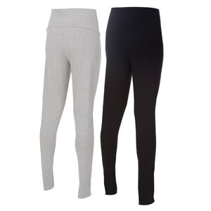 Lot de 2 leggings en jersey avec bandeau haut 