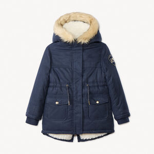 Parka déperlante à capuche effet fourrure fille 