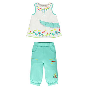 Ensemble naissance top et pantalon 