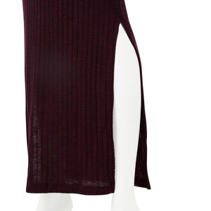 Robe longue de grossesse côtelée 