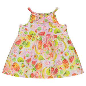 Tunique en voile imprimée fruits 