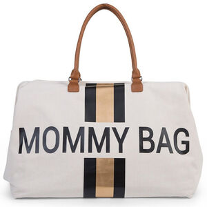 Sac à langer Mommy Bag - Blanc/noir/or 