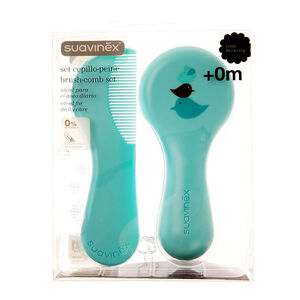 Set brosse et peigne bleu 