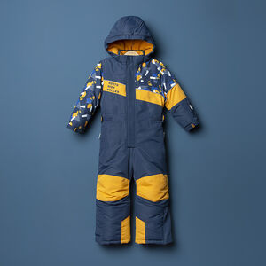 Combinaison de ski à imprimé placé et poches zippées 