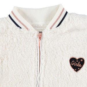 Blouson en fausse fourrure avec finitions esprit sportswear 