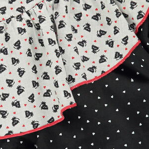 Combinaison longue à volants imprimés effet 2 en 1 