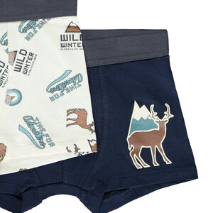 Lot de 5 boxers motifs cerf garçon 