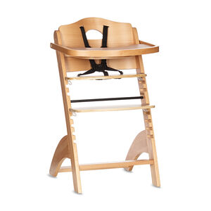 Chaise haute Zeta avec tablette - Naturel 