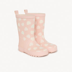 Bottes de pluie à couleur changeante imprimé cœurs fille 