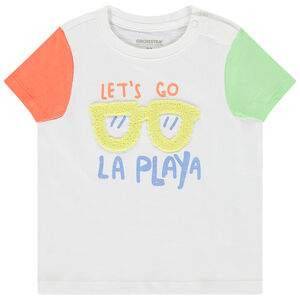 T-shirt manches courtes avec broderie effet bouclette pour bébé garçon 
