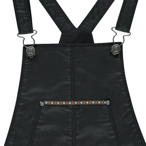 Junior - Robe salopette en twill enduit 