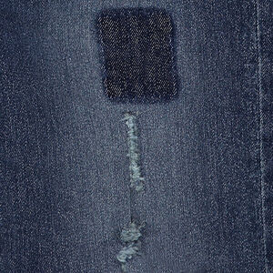 Jeans droit effet used 