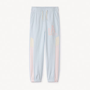 Jogging molleton ample effet color block fille 