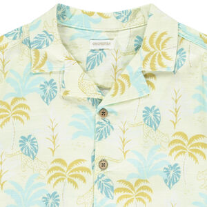Chemise manches courtes imprimé palmiers garçon 