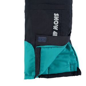 Junior - Pantalon de ski à poches zippées avec empiècements turquoise 