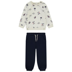 Ensemble jogging imprimé tropiques pour bébé garçon 