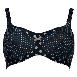 Soutien-gorge d'allaitement à pois sans armatures avec coques 