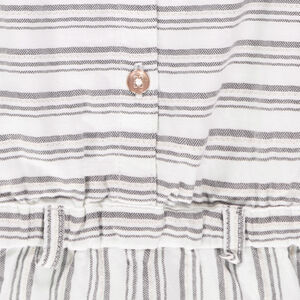 Combinaison courte à rayures fantaisie 