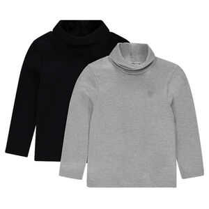 Lot de 2 sous-pulls unis en jersey 