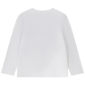 T-shirt manches longues patch bouclettes garçon 